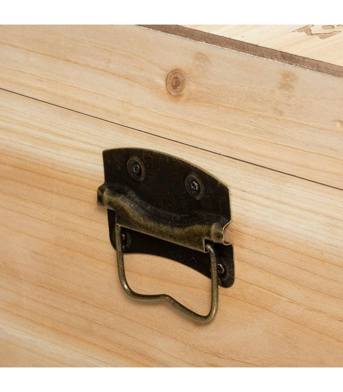 Set de 4 Malles de rangement en Bois Sculpté - Imagen 5