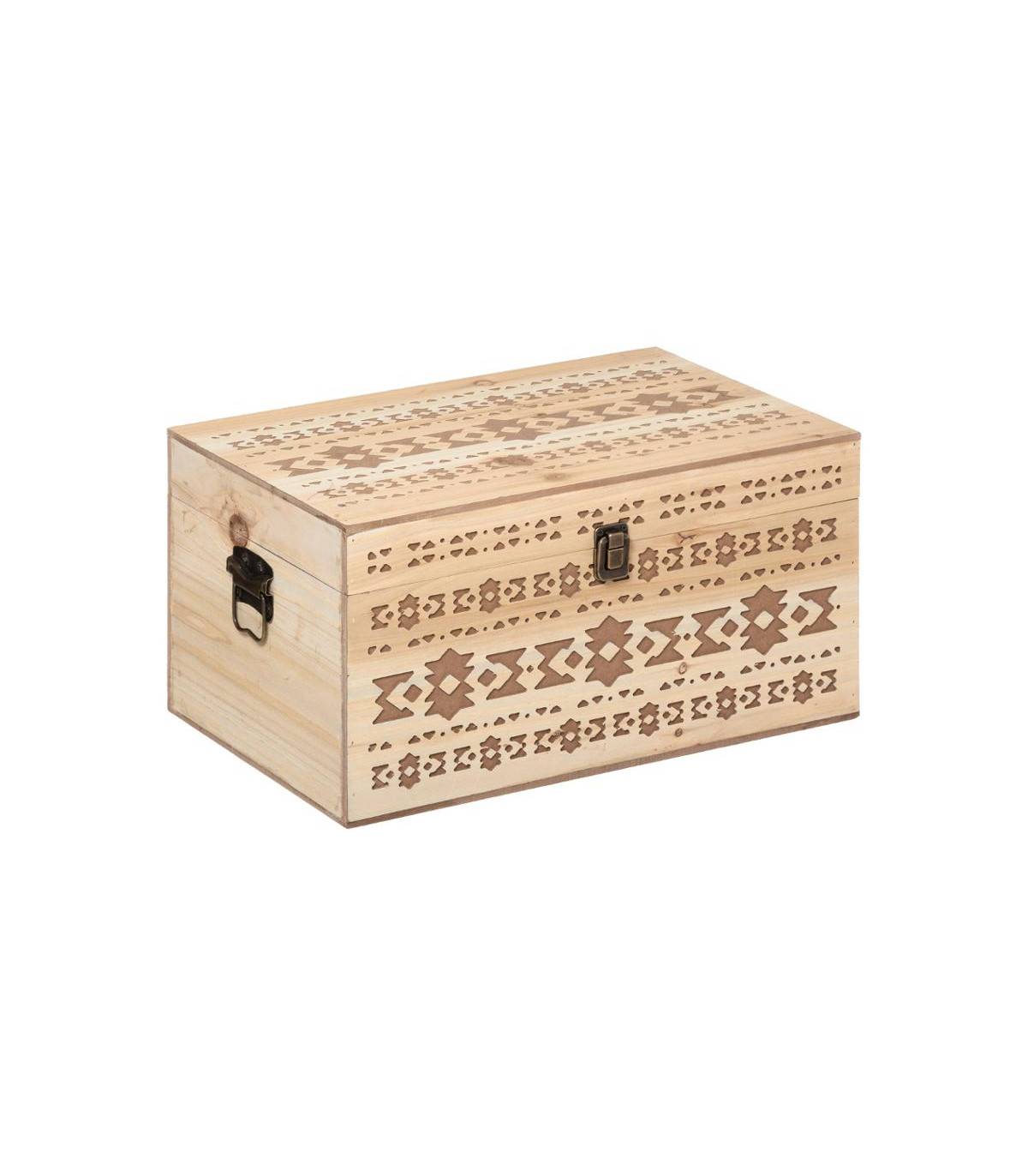 Set de 4 Malles de rangement en Bois Sculpté - Imagen 8
