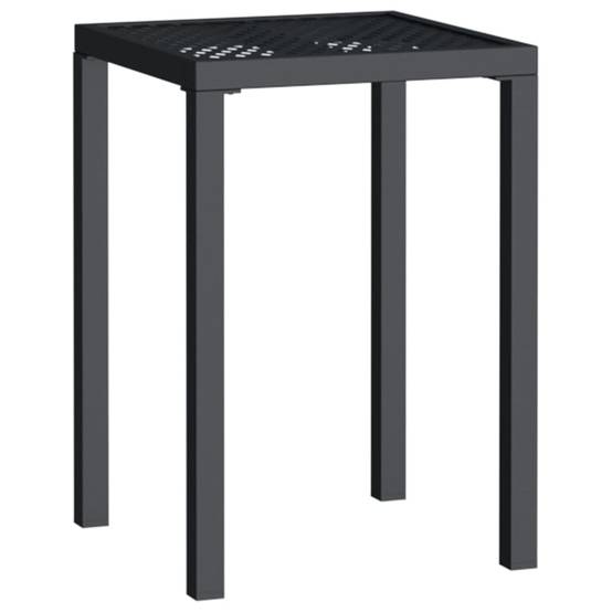 ComfortXL - Petite Table de Bistrot Carrée 50x50cm Acier Anthracite, Plateau en Maille Idéale pour Balcon – ComfortXL Outdoor Living - Image 2