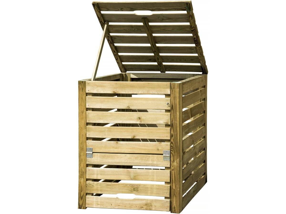 Habitat Et Jardin - Composteur En Bois 550 L "dexter" - 80 X 80 X 100 Cm - Bois -habitat Et Jardin - Imagen 1