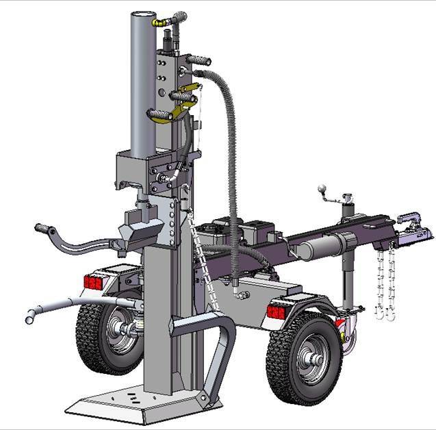 Fendeur de Bûches 22 Tonnes Vertical - Moteur Briggs & Stratton - PACK COMPLET - Image 2