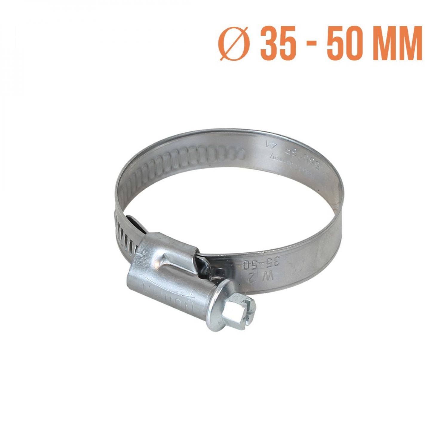 Linxor - Lot de 5 colliers de serrage en acier inoxydable - Ø 35-50 mm - Linxor - Imagen 2
