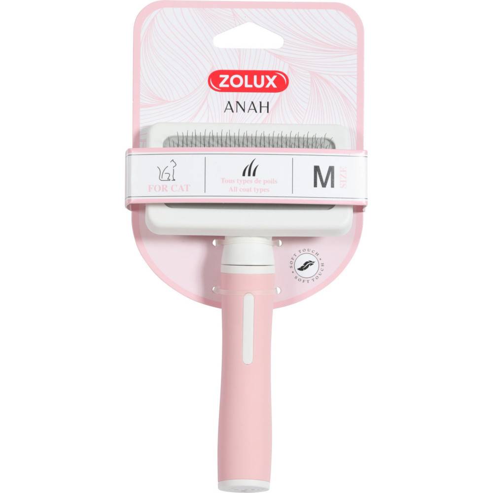 Zolux - Brosse SLICKER 17 cm taille M pour chats - Imagen 2