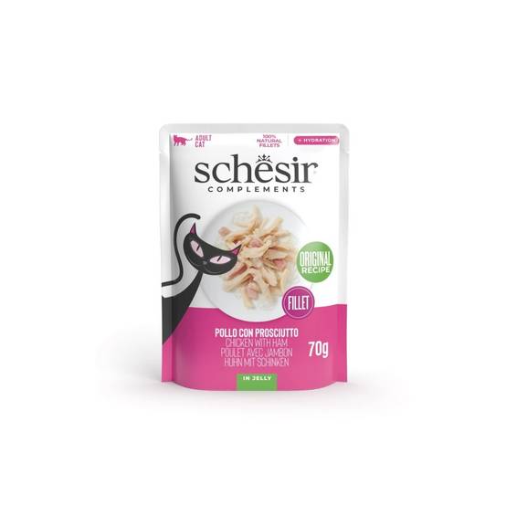Schesir - Gelee Poulet/jambon Schesir Chat 70 g