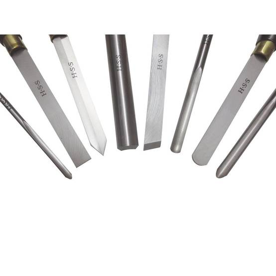 Coffret de 8 gouges de tournage - L. 470 mm Holzmann - Image 2
