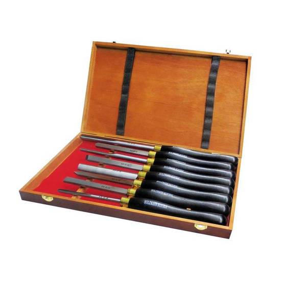 Coffret de 8 gouges de tournage - L. 470 mm Holzmann - Image 1