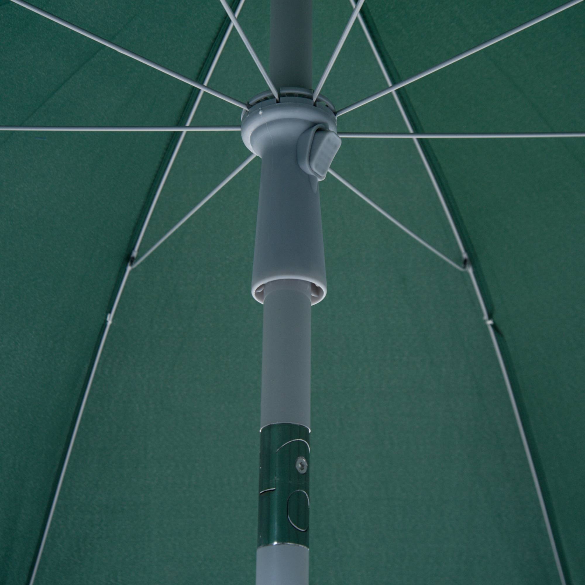 Outsunny - Parasol inclinable octogonal Ø2m sac de transport inclus métal polyester vert - Outsunny - Image 8