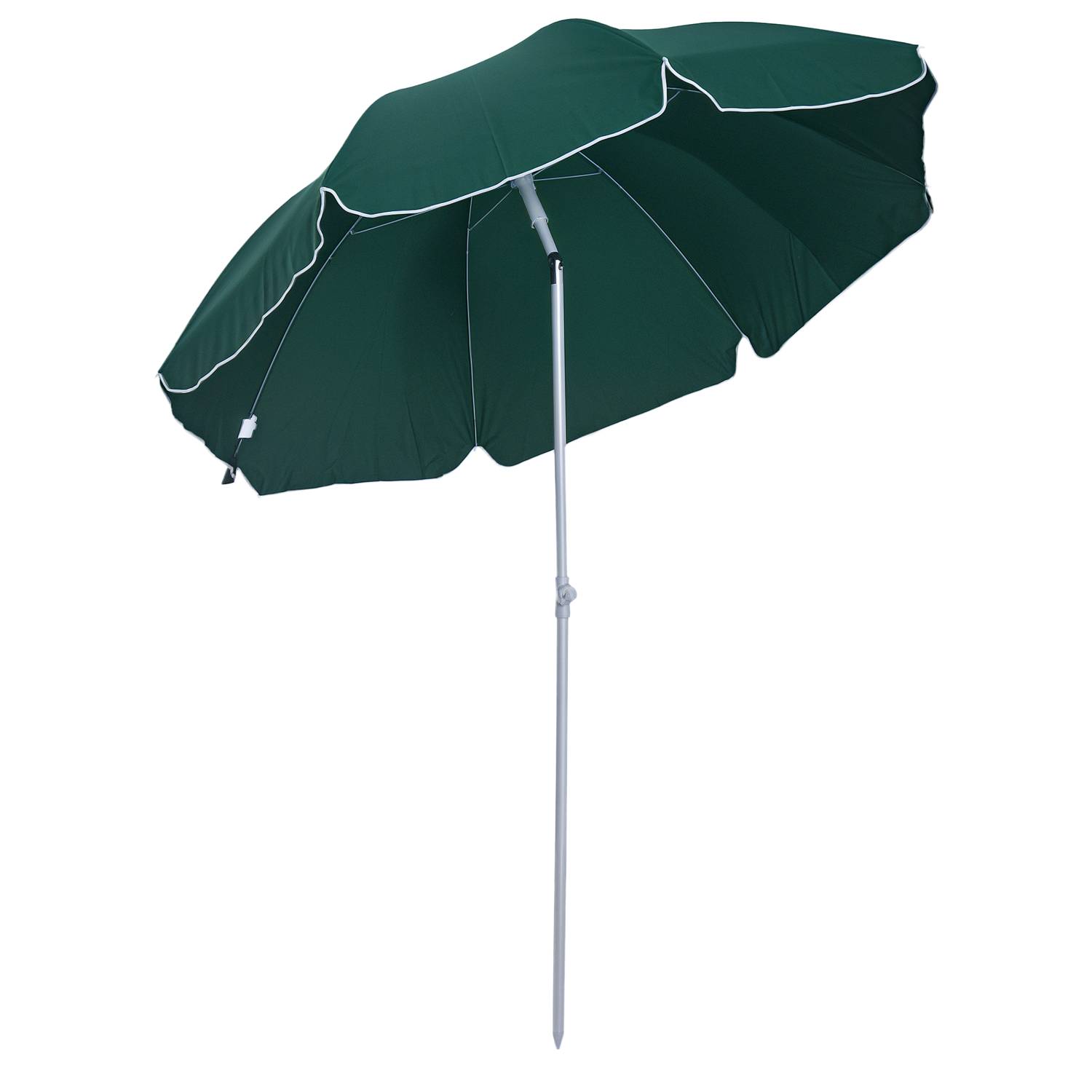 Outsunny - Parasol inclinable octogonal Ø2m sac de transport inclus métal polyester vert - Outsunny - Image 1