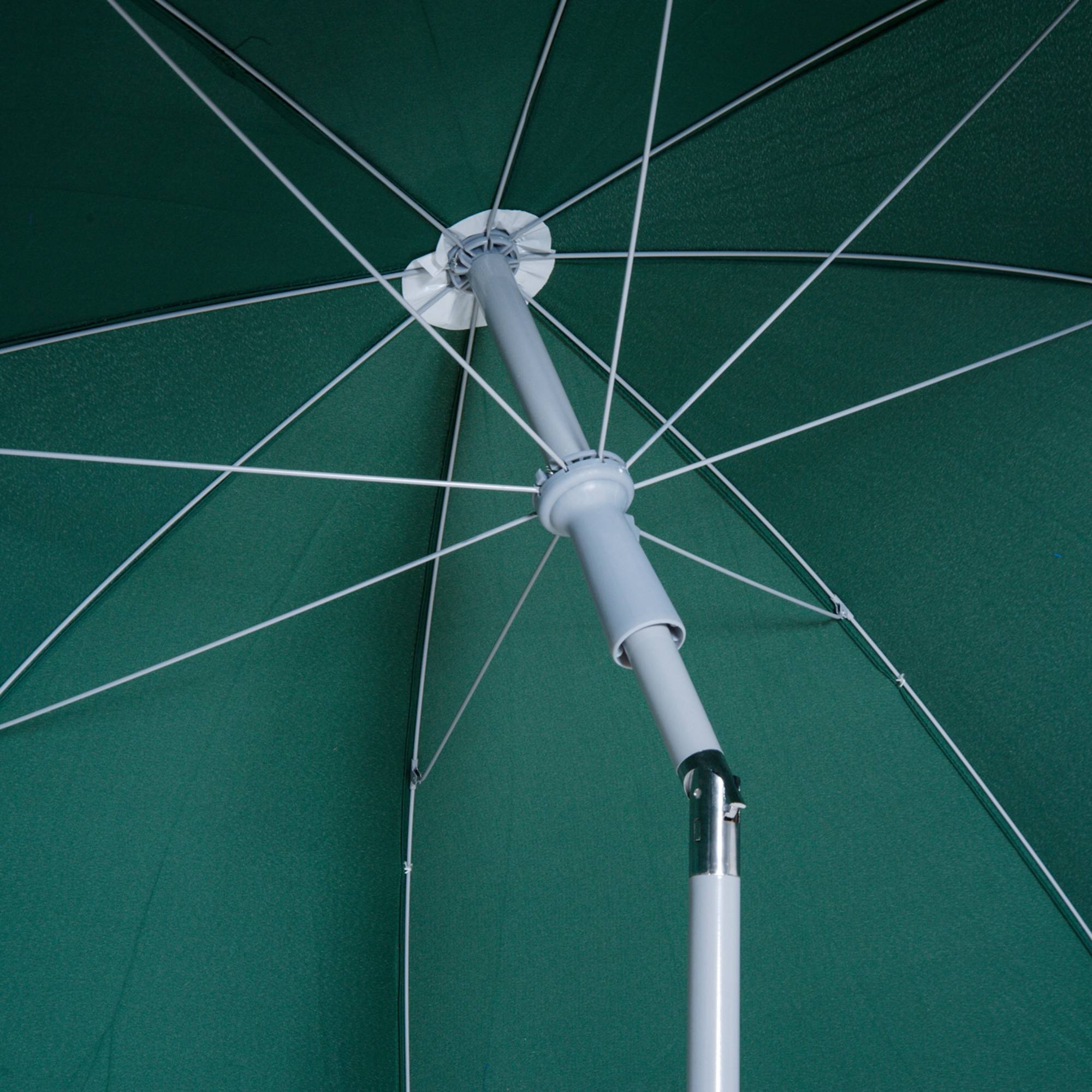 Outsunny - Parasol inclinable octogonal Ø2m sac de transport inclus métal polyester vert - Outsunny - Image 9