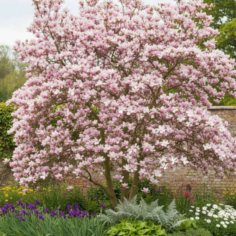 Magnolia Leonard Messel à fleurs Rose - feuillage Caduc - Pot de 1,5L - 20/50 cm-  hauteur à maturité De 3,00 m à 5,00 m - Imagen 5