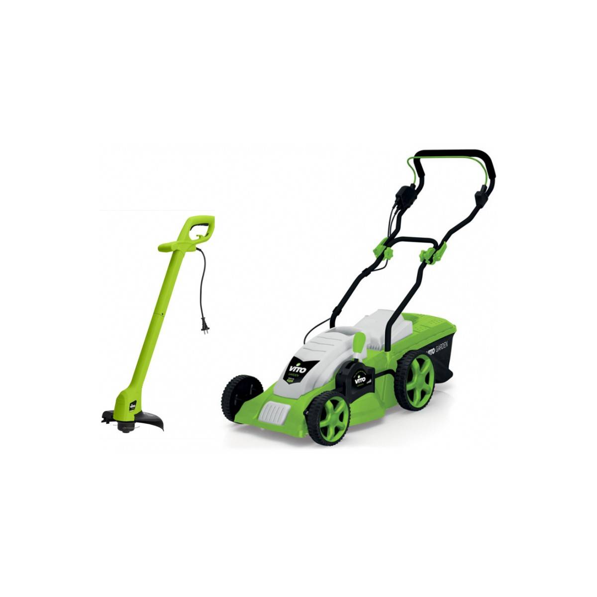 Tondeuse electrique 1800W Moteur induction coupe 42 cm + Coupe bordure 250W Tête Automatique Pack VITO - Imagen 1