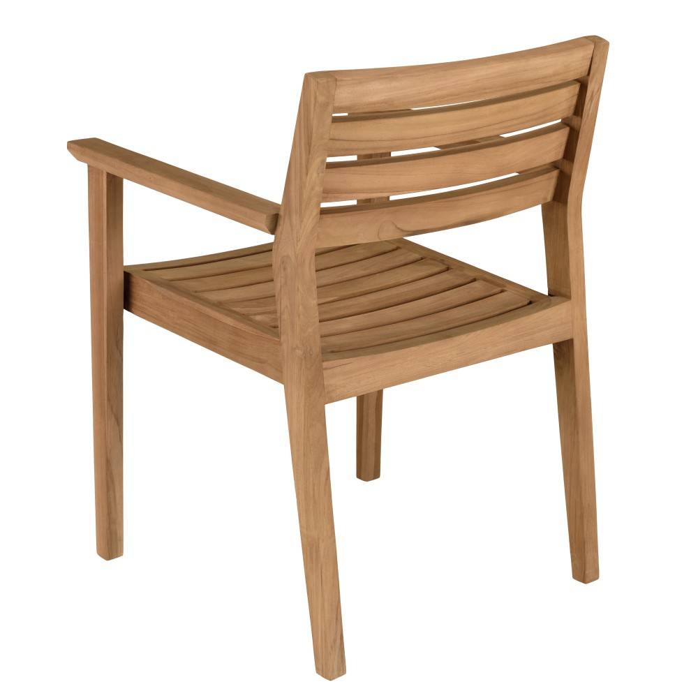 Macabane - KALLY - Lot de 2 fauteuils de jardin en bois teck - Imagen 8