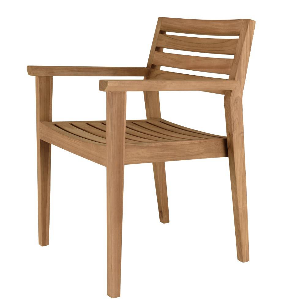 Macabane - KALLY - Lot de 2 fauteuils de jardin en bois teck - Imagen 6