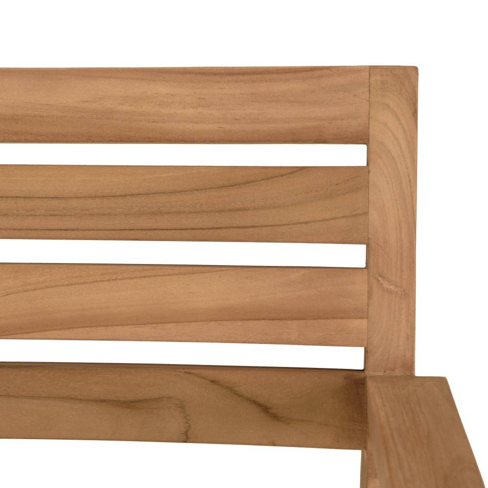 Macabane - KALLY - Lot de 2 fauteuils de jardin en bois teck - Imagen 9