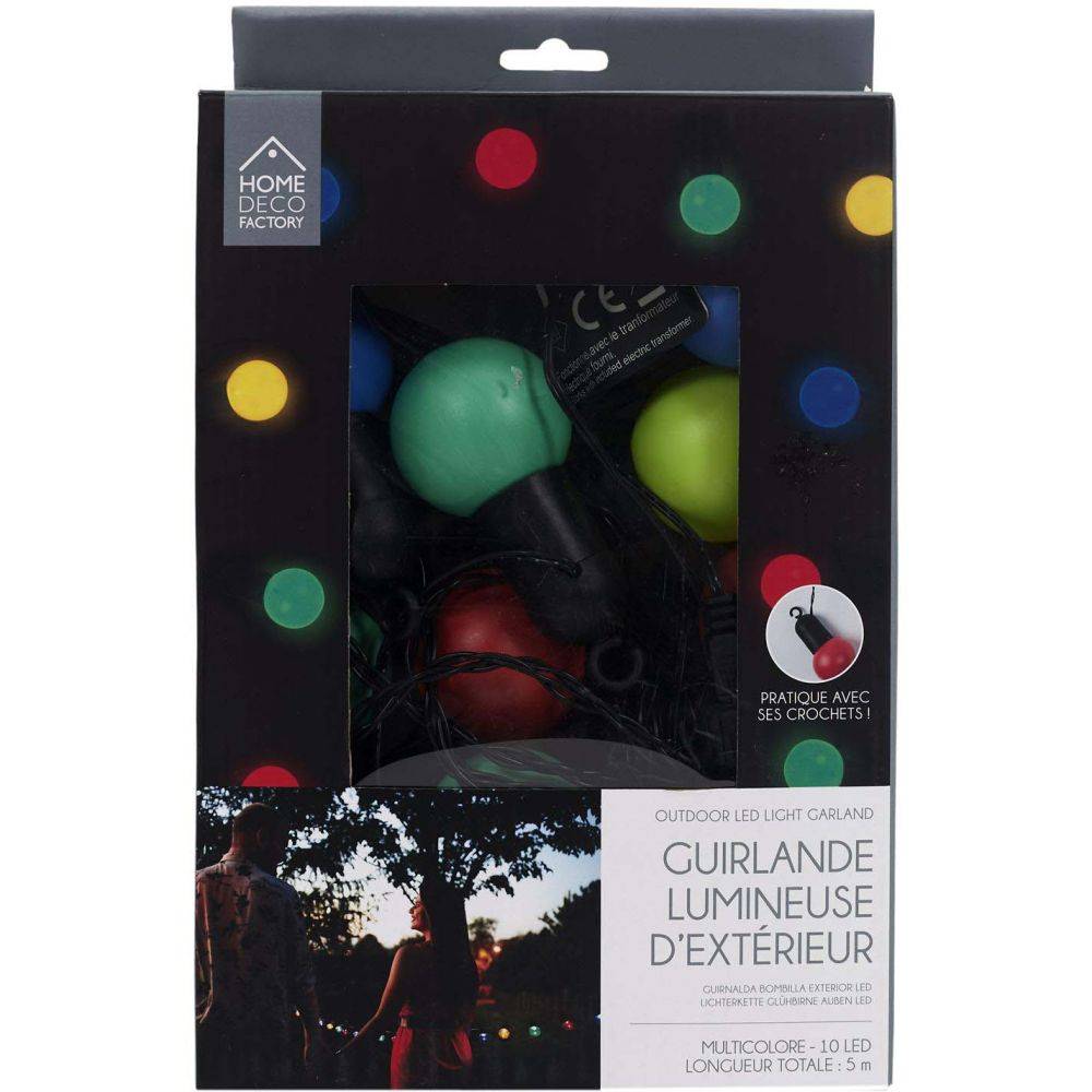 The Home Deco Factory - Guilande extérieure 10 ampoules LED 2.70 m - Imagen 4