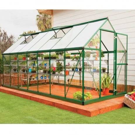 Canopia - Serre de jardin en polycarbonate Hybrid 7,88 m², Couleur Vert, Ancrage au sol Non - Imagen 1