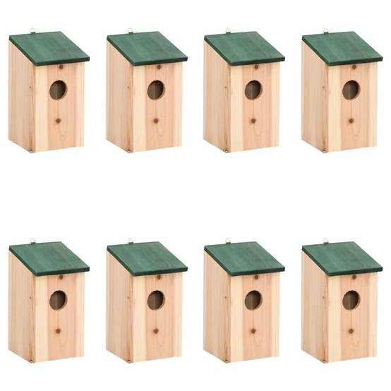Lot de 8 Nichoir Prolenta Vert 12 X 12 X 22 cm - P87209V - Image 1