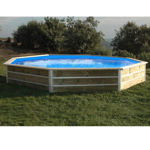 Water Clip - Piscine bois ronde - Ø 4,60 x H. 1,29 m CLEOFAS Water Clip - Image 1