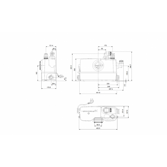 Grundfos Sololift2 WC-3 - Broyeur sanitaire silencieux - Image 6