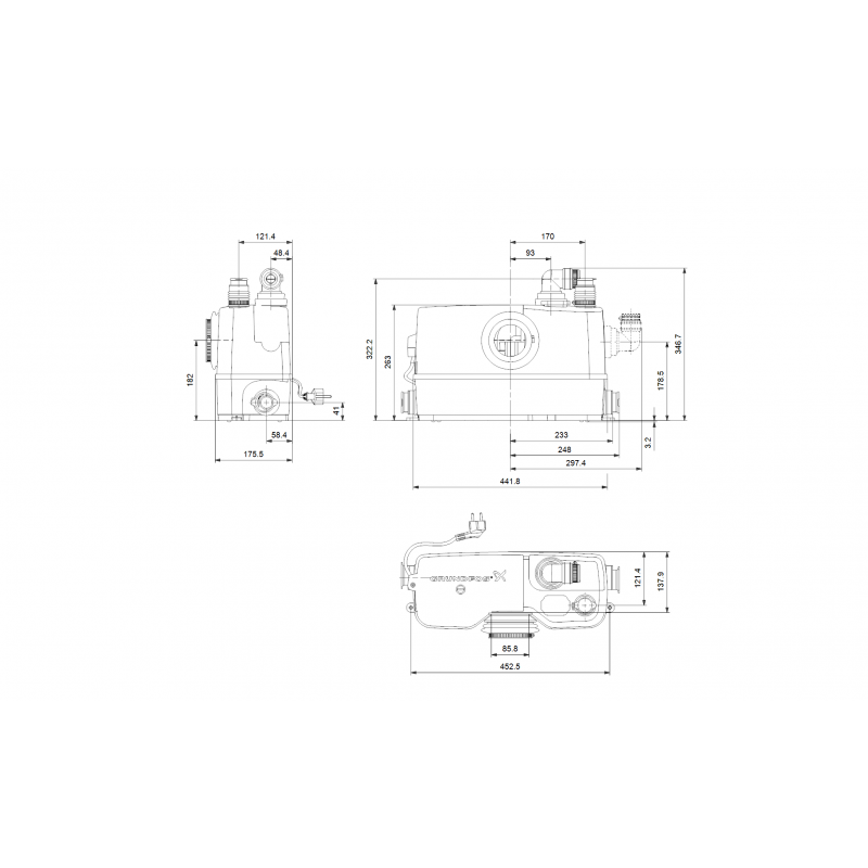 Grundfos Sololift2 WC-3 - Broyeur sanitaire silencieux - Image 6