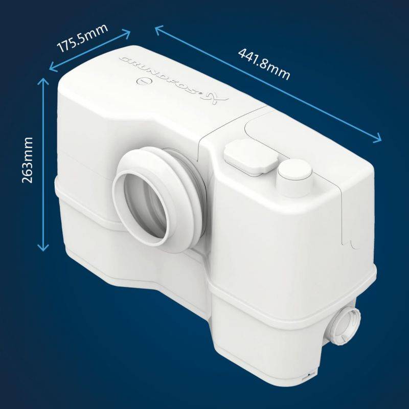 Grundfos Sololift2 WC-3 - Broyeur sanitaire silencieux - Image 2