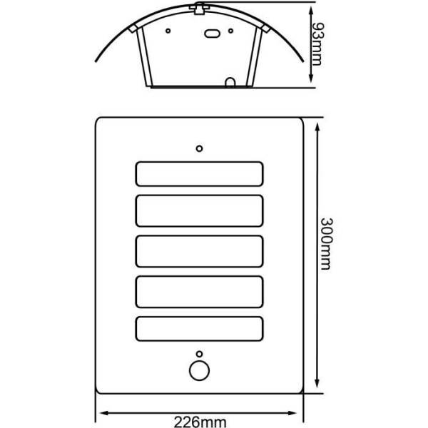 Brilliant - Applique extérieure avec détecteur TODD - BRILLIANT - Anthracite - Métal/Plastique - IP44 - Image 3
