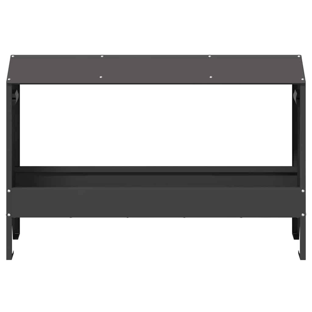 Vidaxl - Bac de nourrissage pour poules Noir 81 x 32 x 53,5 cm vidaXL 874618 - Image 6