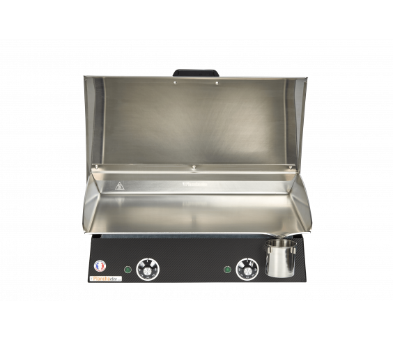Pack comprenant une plancha électrique LUX 600 Carbon avec son couvercle et 2 ustensiles - Image 3