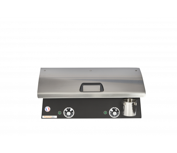 Pack comprenant une plancha électrique LUX 600 Carbon avec son couvercle et 2 ustensiles - Image 4