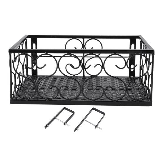 4 Supports De Jardinières Réglables 15-30 Cm – Fixation Balustrade, Mur, Rebord, Pour Pots Et Bacs De Balcon