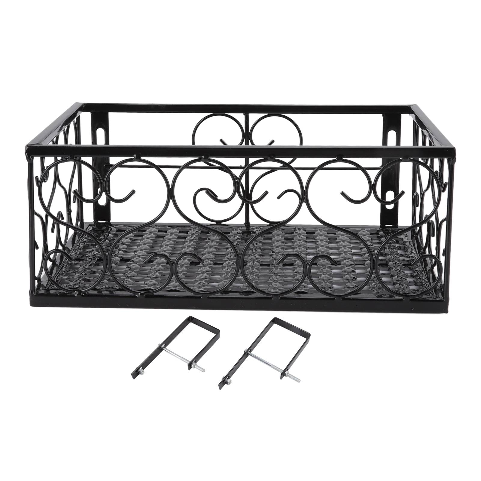 4 Supports De Jardinières Réglables 15-30 Cm – Fixation Balustrade, Mur, Rebord, Pour Pots Et Bacs De Balcon