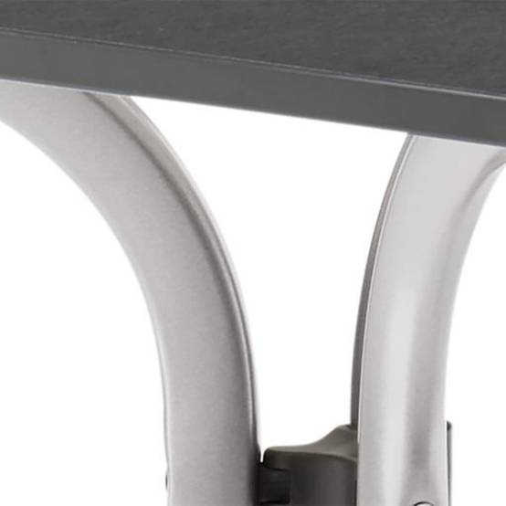 Sieger - Table pliante 165 x 95 cm, plateau Vivodur® anthracite, structure gris clair Sieger - Image 2