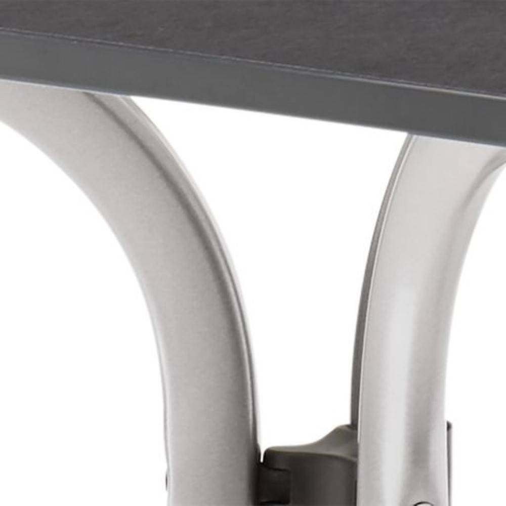 Sieger - Table pliante 165 x 95 cm, plateau Vivodur® anthracite, structure gris clair Sieger - Image 2