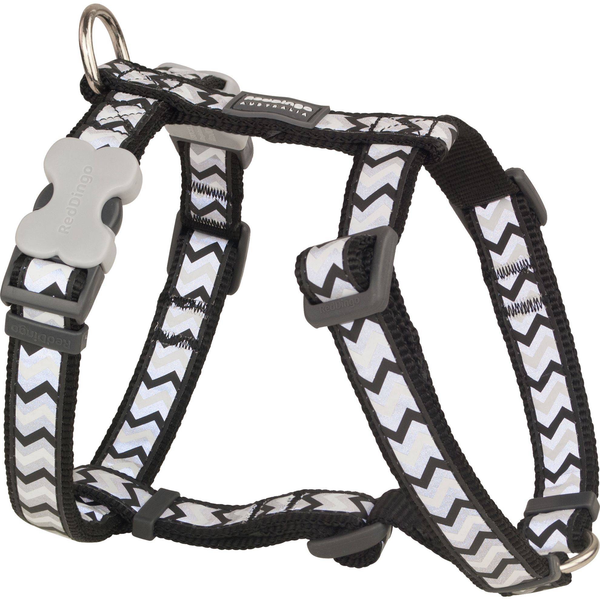 Harnais réglable Red Dingo Reflective Ziggy Noir Taille : T2 RED DINGO