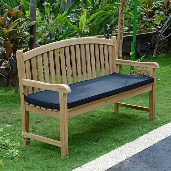 Teck'Attitude - Coussin Noir pour banc 150 cm - TECK'Attitude - Imagen 2