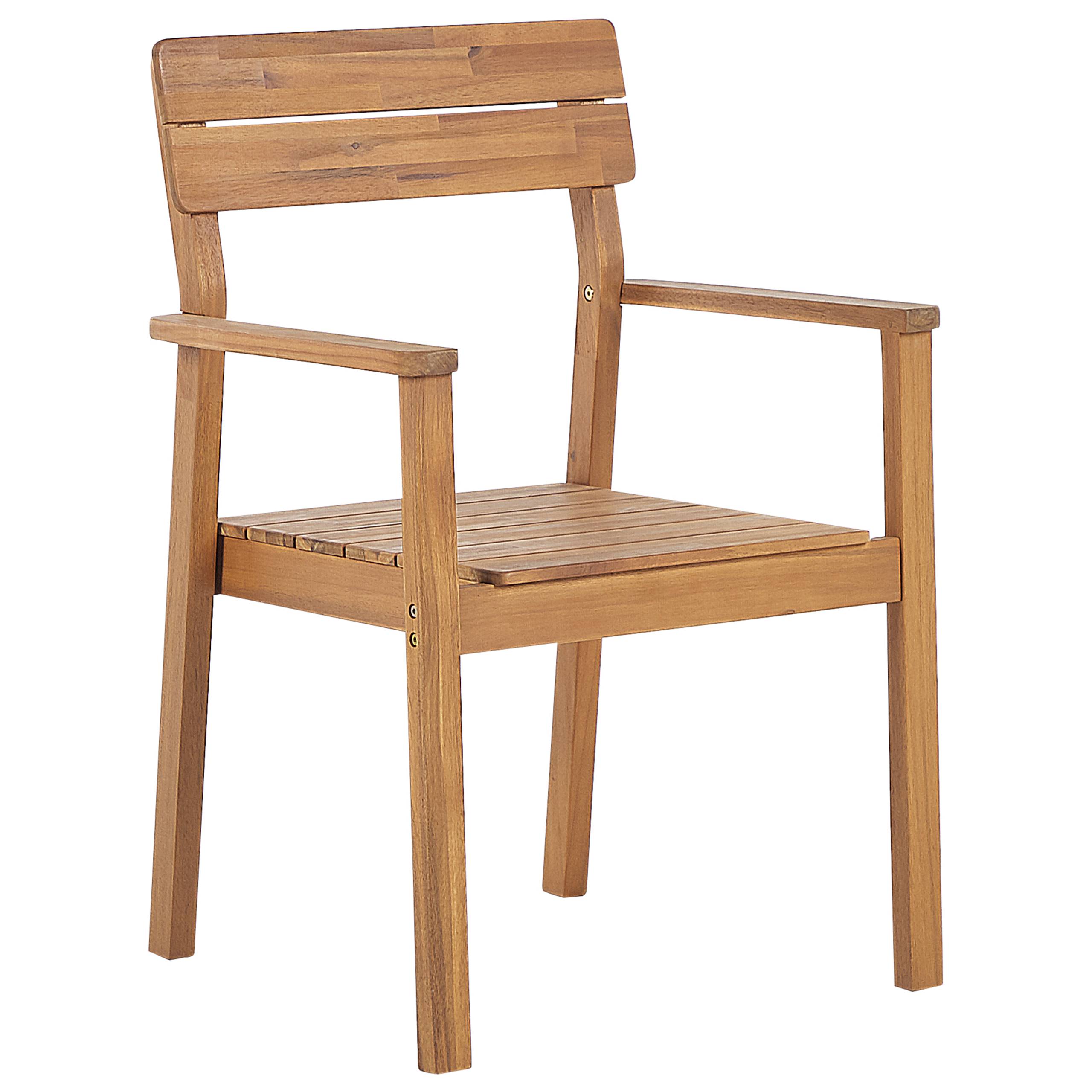 Beliani - Chaise de jardin Acacia Marron FORNELLI - Beliani - Imagen 5