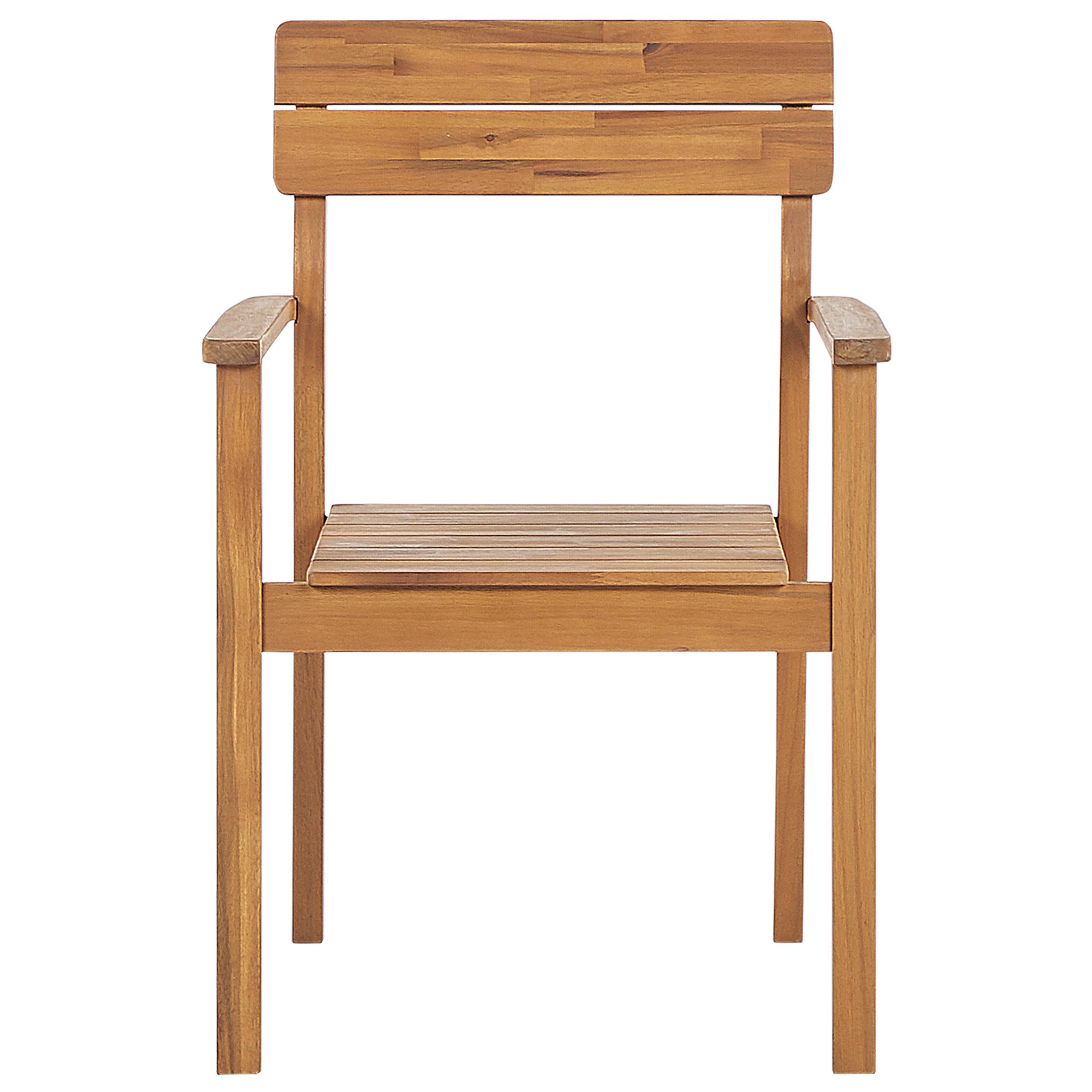 Beliani - Chaise de jardin Acacia Marron FORNELLI - Beliani - Imagen 6