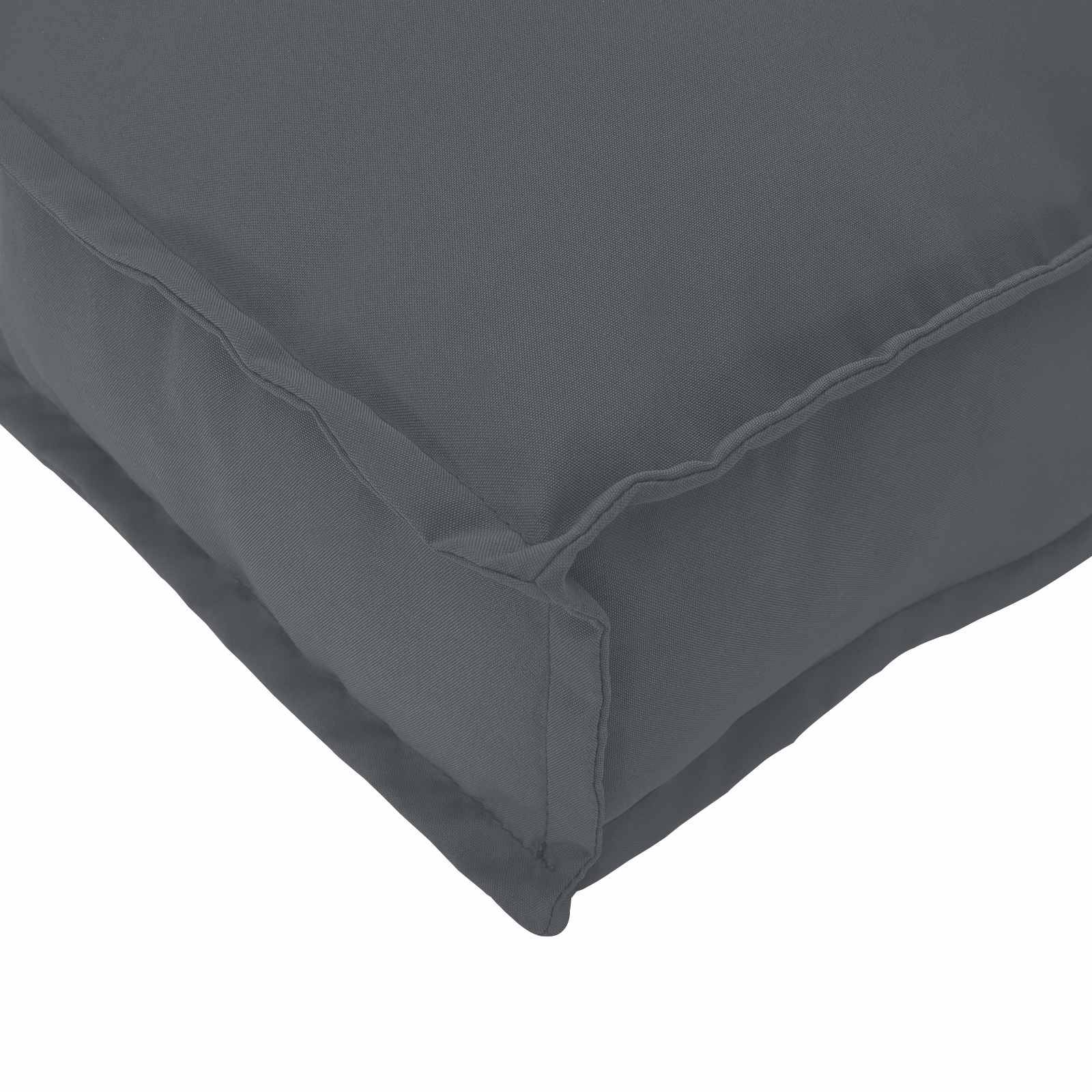 ComfortXL - Set 2 Coussins Palette Tissu Oxford Imperméable pour Salon de Jardin Extérieur Durable Anthracite 120x80cm – ComfortXL Outdoor Living - Image 3