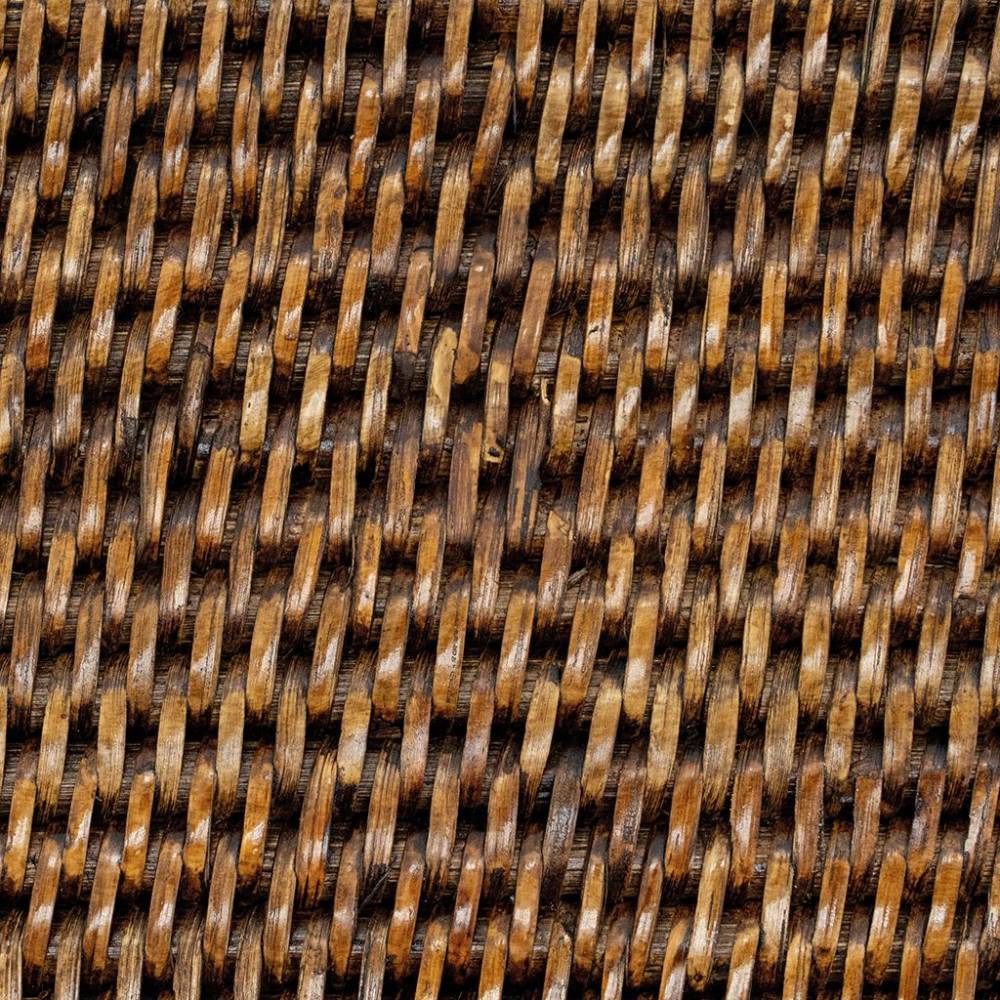 Aubry Gaspard - Panier de rangement en rotin antique Longueur 48cm - Imagen 3