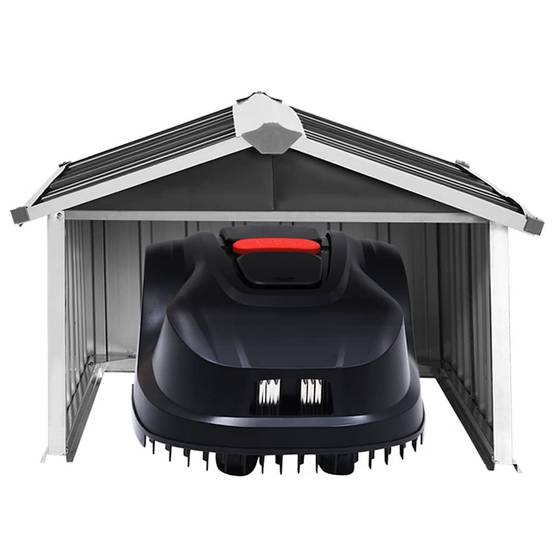PANGIVO - Abri pour robot de jardin acier galvanisé anthracite 92 x 97 x 63 cm - PANGIVO - Image 6