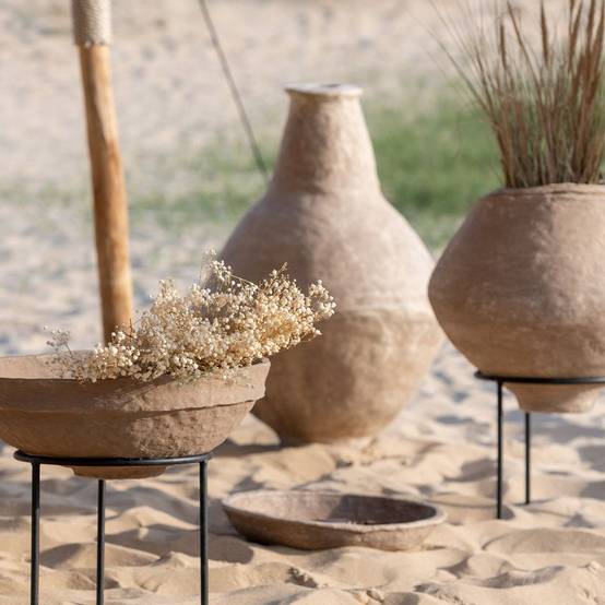 Vase Déco "Chad" 96cm Naturel - Image 2
