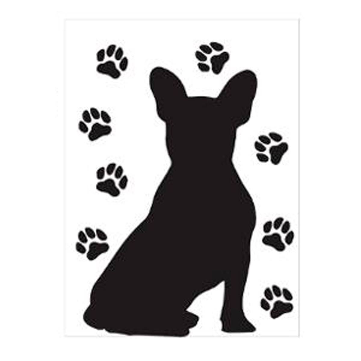Stickers "Chien" 30x40cm Noir