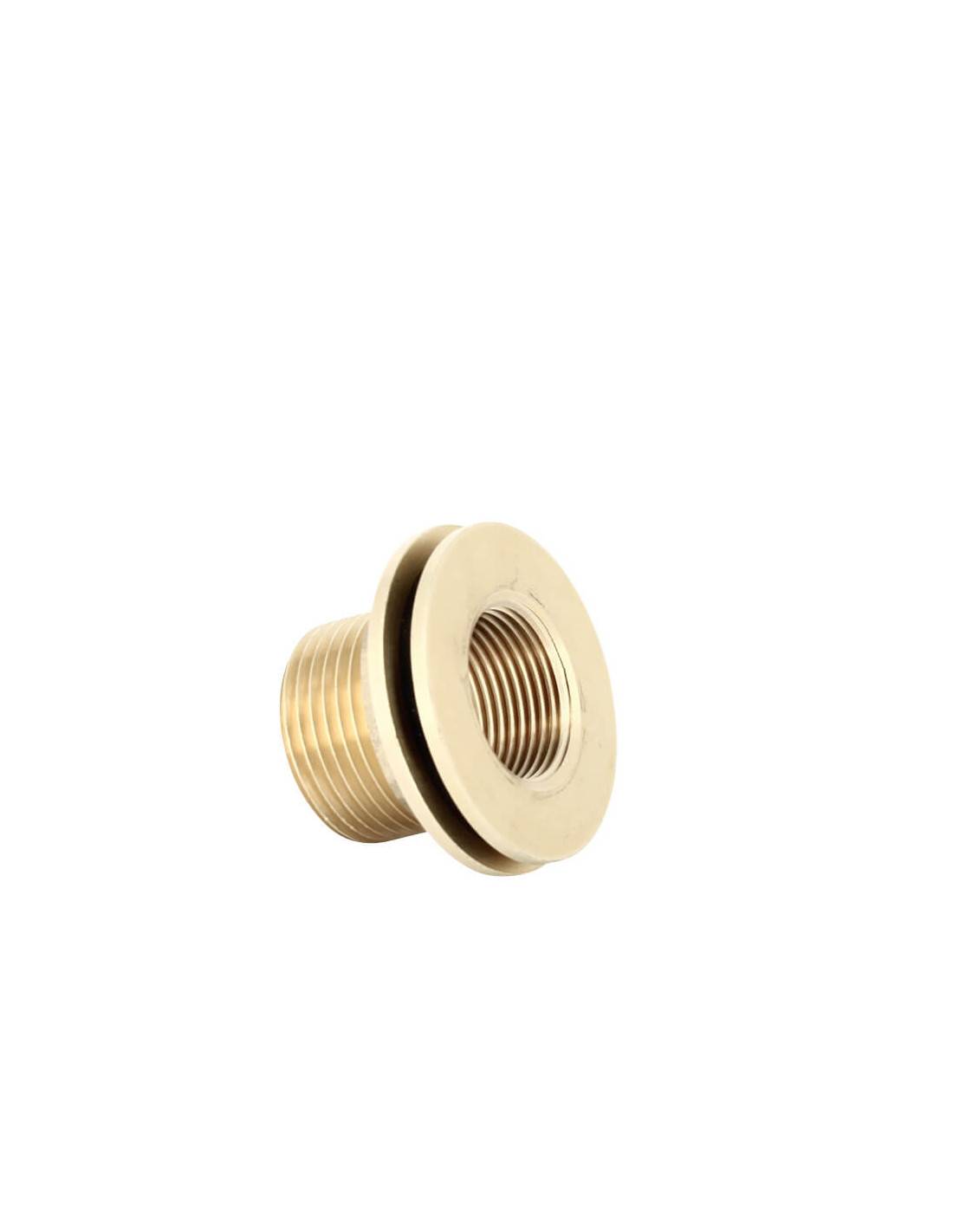 Passe paroi laiton mâle 1'' - femelle 3/4'' - Imagen 4