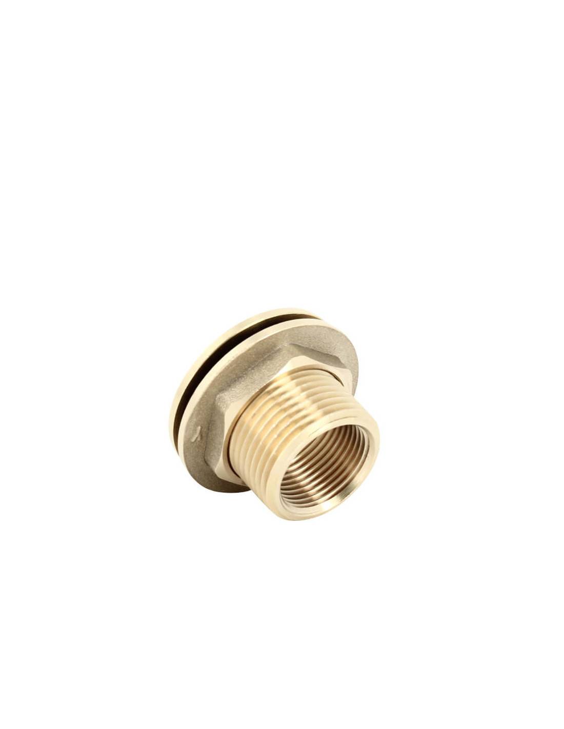 Passe paroi laiton mâle 1'' - femelle 3/4'' - Imagen 2