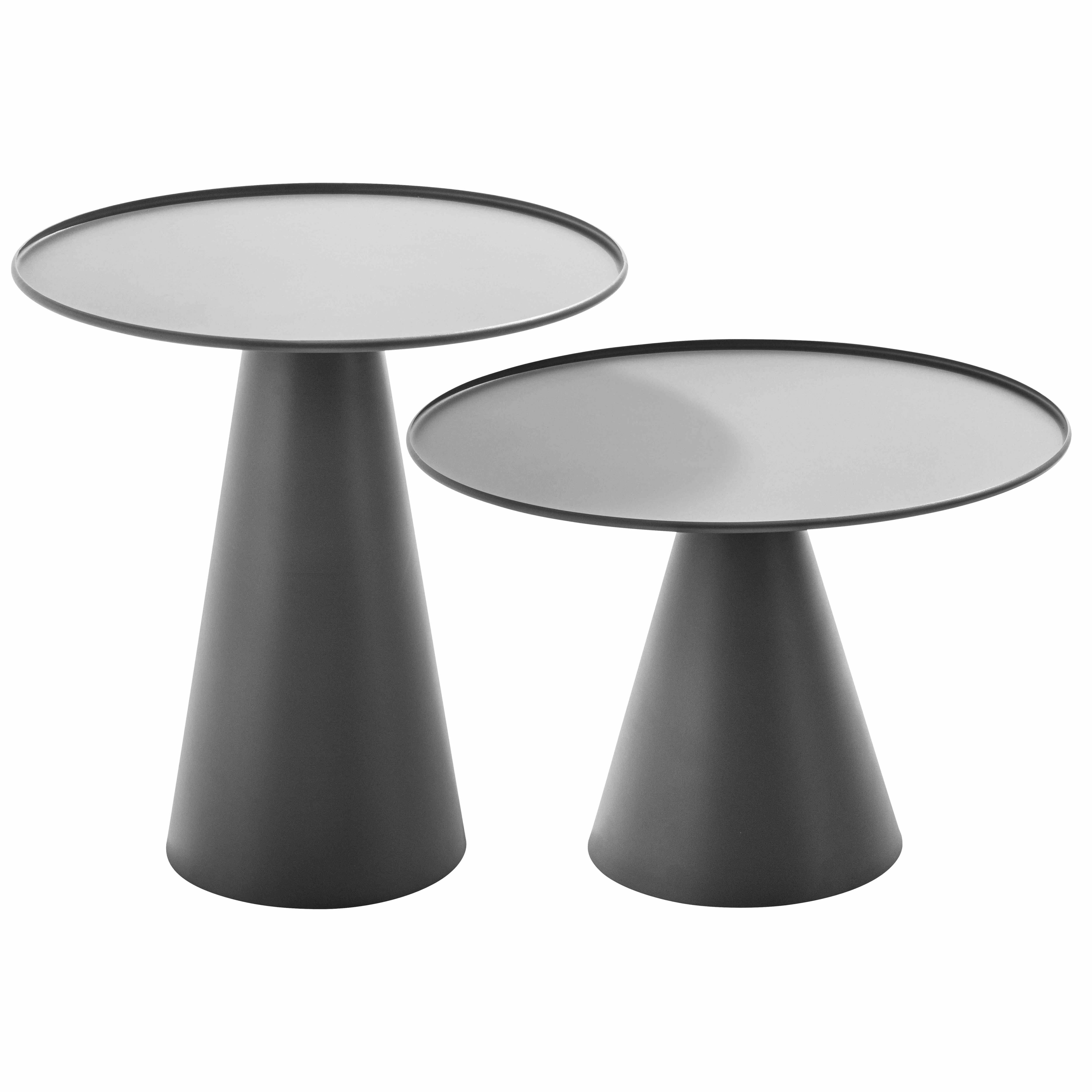 Oviala - Lot de 2 tables basses de jardin rondes grises
Gomba - Oviala - Imagen 1