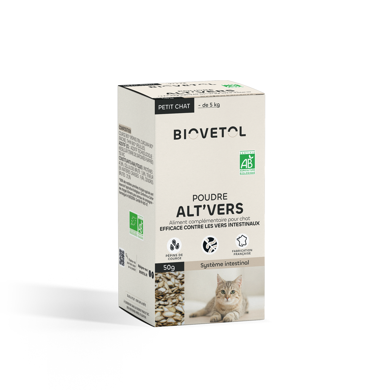 Biovetol - Vermífugo Bio en Polvo para Gato Pequeño y Gatito - Imagen 4
