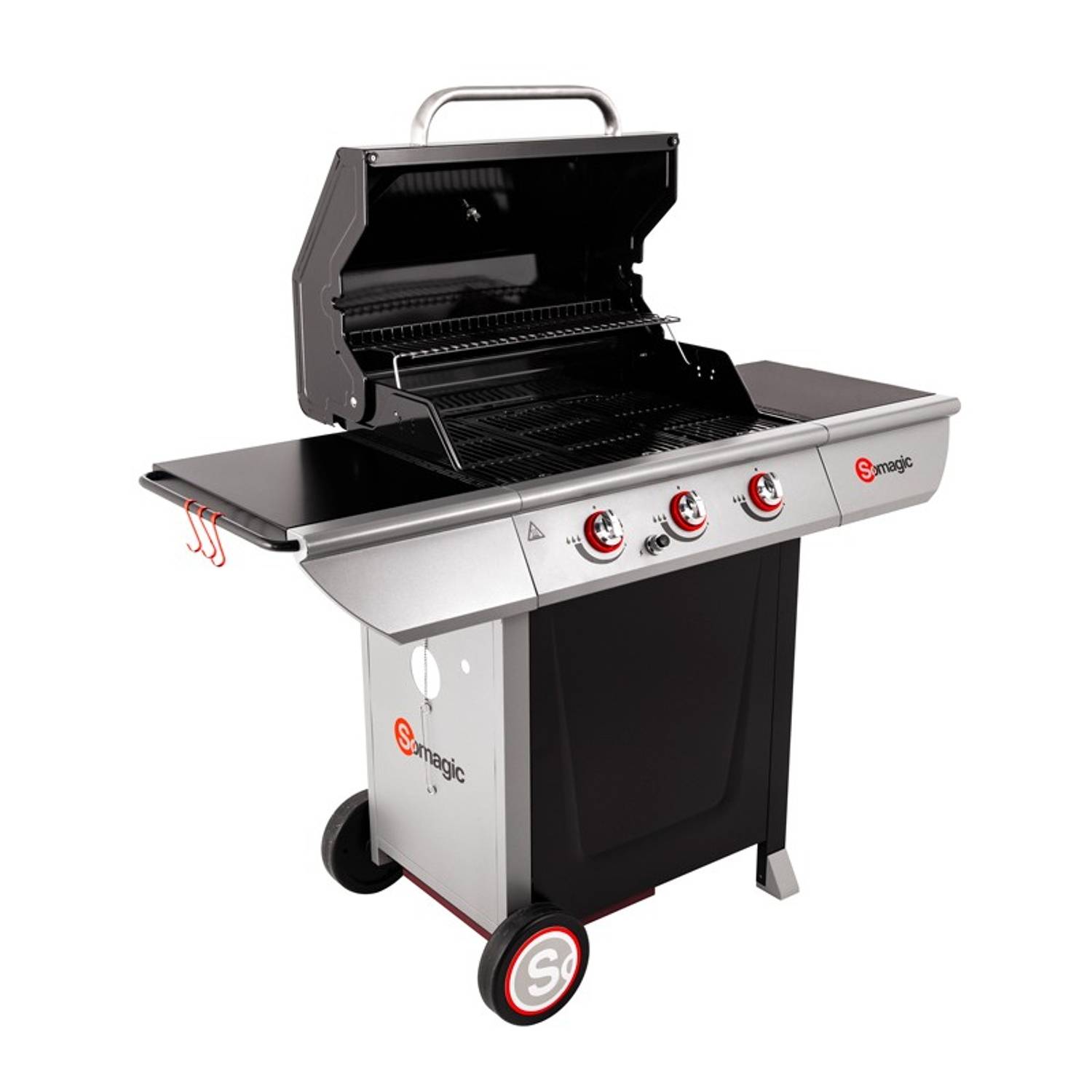 Somagic - MANHATTAN 300S Barbecue à gaz 3 brûleurs 10,5kW - SOMAGIC - Imagen 6