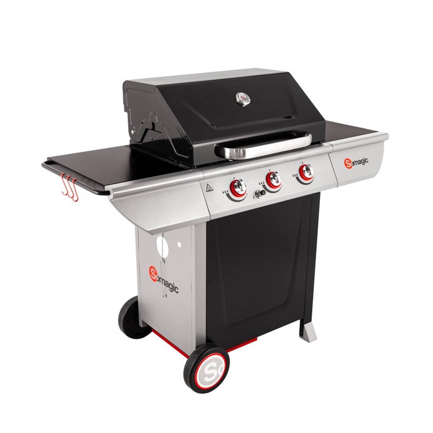 Somagic - MANHATTAN 300S Barbecue à gaz 3 brûleurs 10,5kW - SOMAGIC - Imagen 3