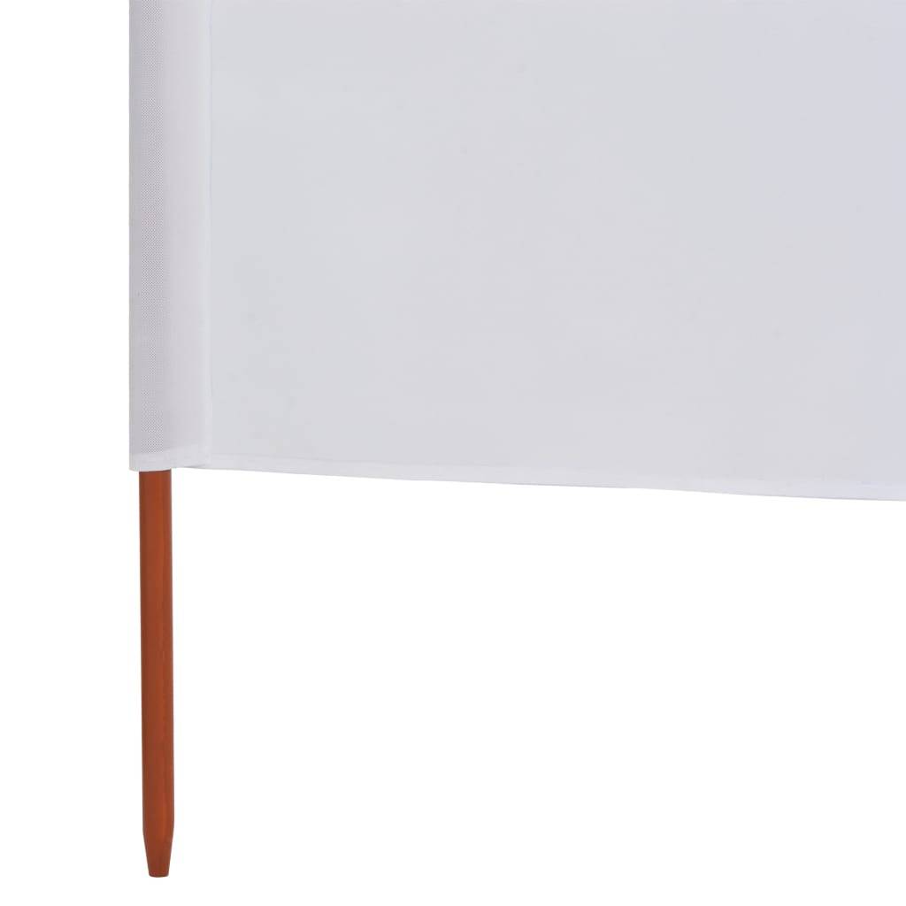 Helloshop26 - Brises-vue paravent 3 panneaux tissu 400 x 80 cm blanc sable - Imagen 5