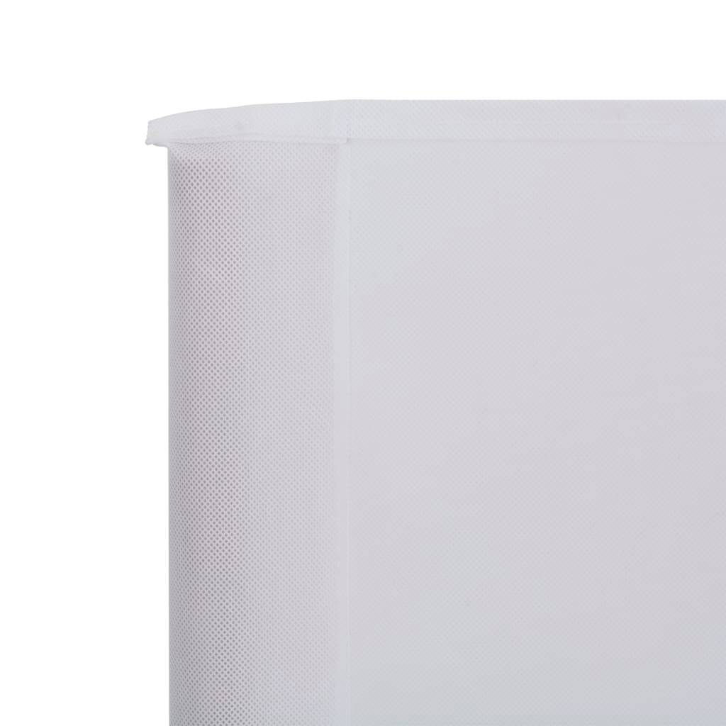 Helloshop26 - Brises-vue paravent 3 panneaux tissu 400 x 80 cm blanc sable - Imagen 4